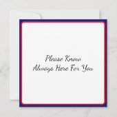 の感じ単独の感情的な支援 (裏面)