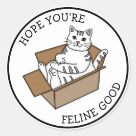 の感じ善 |元気になる |白猫 ラウンドシール