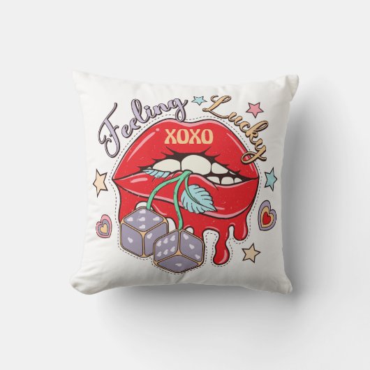 の感じ幸運 クッション (正面)