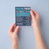 の感じ新鮮な、歯科、歯医者の広告 チラシ (手)