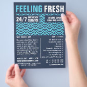 の感じ新鮮な、歯科、歯医者の広告 チラシ (手)