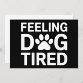 の感じ犬は疲れた 招待状 (正面/裏面)
