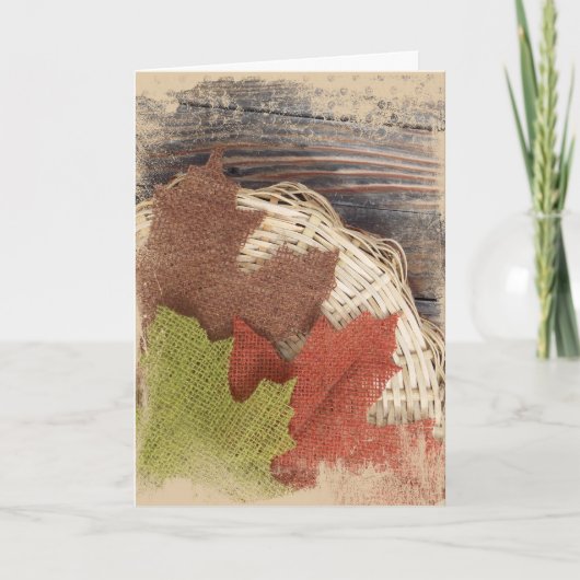 の感じ秋グリーティングカード サンキューカード (正面)