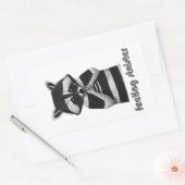 の感じ邪悪なラクおもしろいーン 長方形シール (封筒)