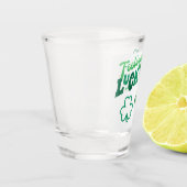 の感じ金ゴールドのポットで幸運 ショットグラス (左)