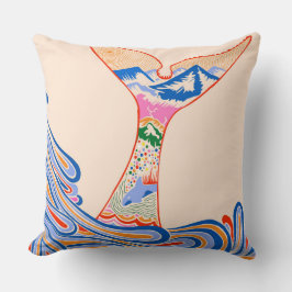 の感じ青、青の影 クッション