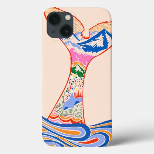 の感じ青、青の影 Case-Mate iPhoneケース (裏面)