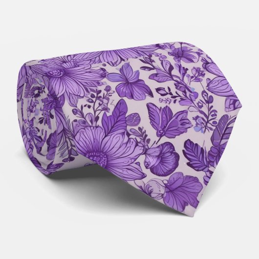 の感じ非常に紫 ネクタイ (ロール)