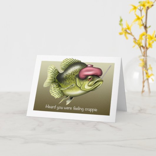 の感じCrappy Get Well Card カード (黄色い花)