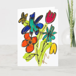 の感じGroovyカー空白のド サンキューカード