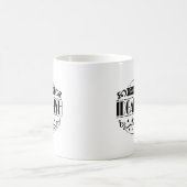 の感じKinda Idgaf-Ish今日のタイポグラフィMug コーヒーマグカップ (中央)