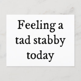の感じTad Stabbyのおもしろい引用文 ポストカード