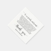 の感謝結婚カクテルナプキンス披露宴 スタンダードカクテルナプキン (角)