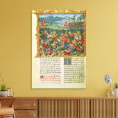 ~の戦いにおけるエドワード3世の戦い キャンバスプリント (インサイチュ (リビング))