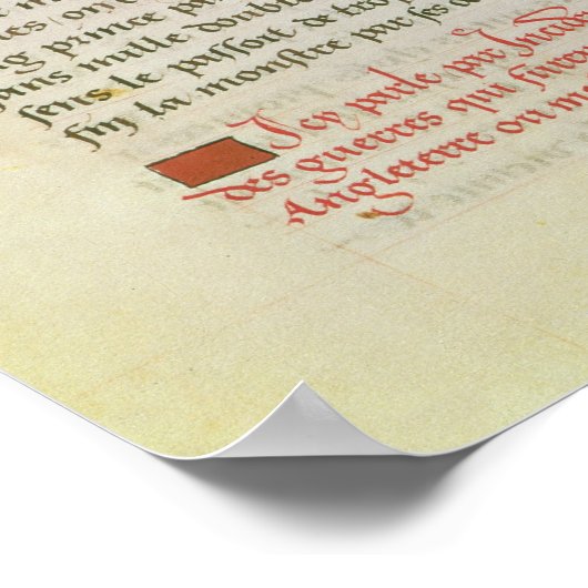 ~の戦いにおけるエドワード3世の戦い ポスター (角)