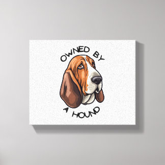 の所有Basset Hound キャンバスプリント