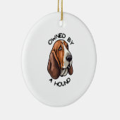の所有Basset Hound セラミックオーナメント (右)