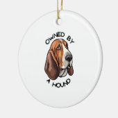 の所有Basset Hound セラミックオーナメント (左)