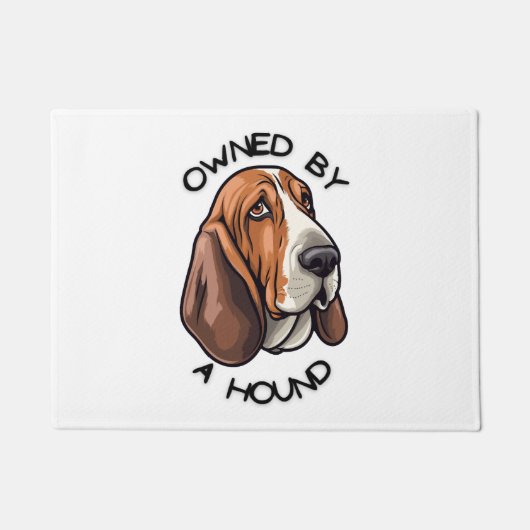 の所有Basset Hound ドアマット (正面)