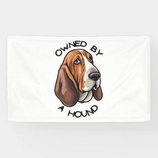 の所有Basset Hound 横断幕