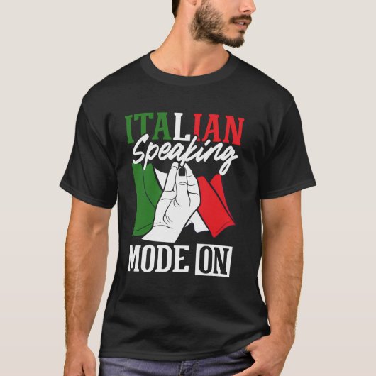 の手イタリアンのジェスチャーの誇りを持ったデザイン Tシャツ (正面)