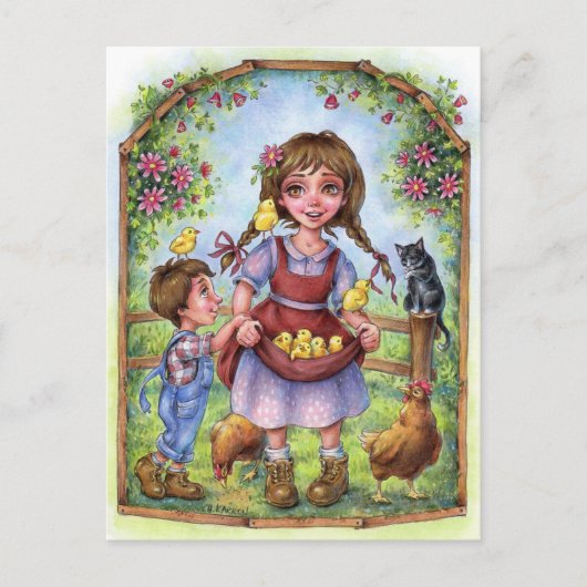 の手救済はがき ポストカード (正面)