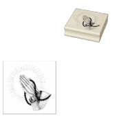 の手祈にゴム印 ラバースタンプ (押印)