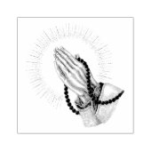 の手祈にゴム印 ラバースタンプ (インプリント)