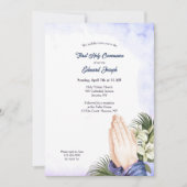 の手祈信心 招待状 (正面)