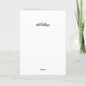 の手祈折りグリーティングカード カード (裏面)