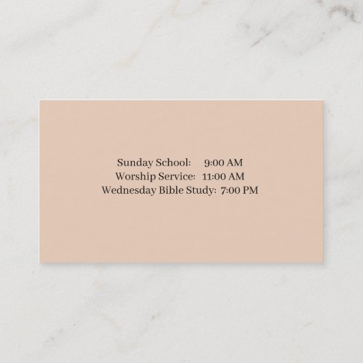 の手祈教会の名刺 名刺 (裏面)