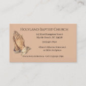 の手祈教会の名刺 名刺 (正面)