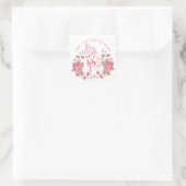 の手祈数珠とピンクローゼスススクエアセント スクエアシール (バッグ)