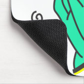 の手祈IWhtBkg マウスパッド (コーナー)