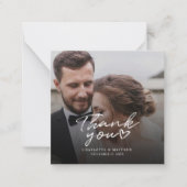 の手結婚で手紙を書いた写真ありがとう ノートカード (正面)