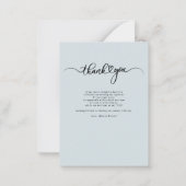 の手結婚入力サンキューカード ノートカード (裏面)