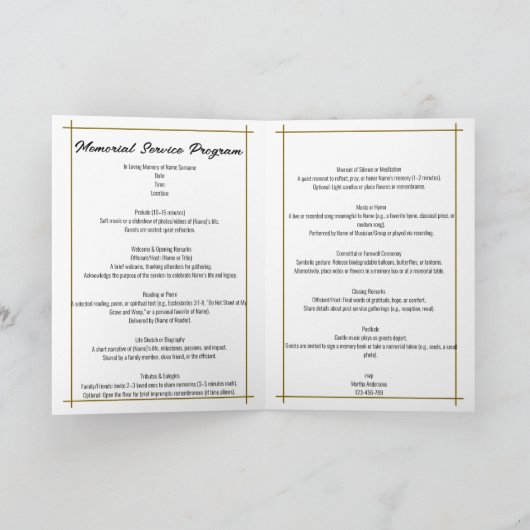 の折り祝畳まれた発表カードの生活 案内状 (内部)