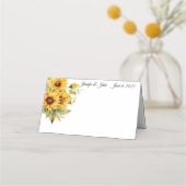 の折り結婚曲げ名前座席表 プレイスカード (正面)