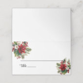 の折り結婚曲げ名前座席表 プレイスカード (外部開封)