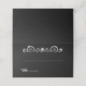 の折り結婚曲げ名前座席表 プレイスカード (外部開封)