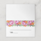 の折り結婚曲げ名前座席表 プレイスカード (外部開封)