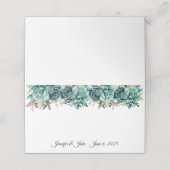 の折り結婚曲げ名前座席表 プレイスカード (外部開封)