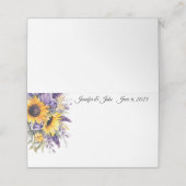 の折り結婚曲げ名前座席表 プレイスカード (外部開封)