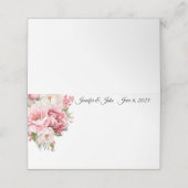 の折り結婚曲げ名前座席表 プレイスカード (外部開封)