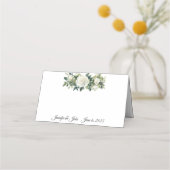 の折り結婚曲げ名前座席表 プレイスカード (正面)