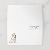 の折り結婚曲げ名前座席表 プレイスカード (外部開封)