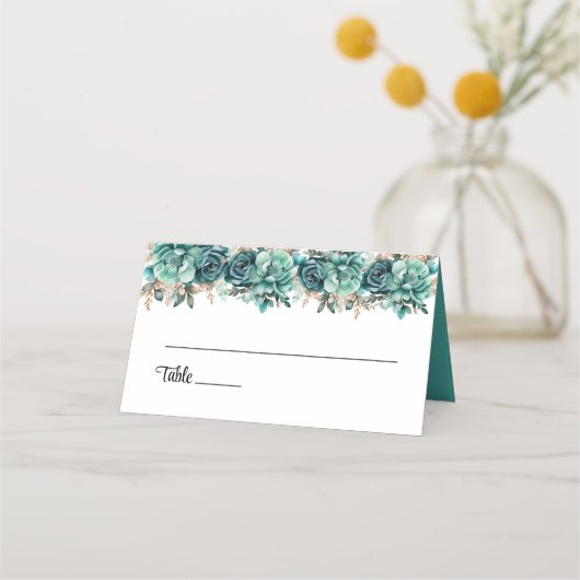 の折り結婚曲げ名前座席表 プレイスカード (正面)