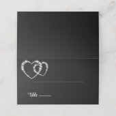 の折り結婚曲げ名前座席表 プレイスカード (外部開封)