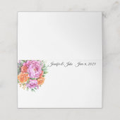 の折り結婚曲げ名前座席表 プレイスカード (外部開封)