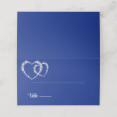 の折り結婚曲げ名前座席表 プレイスカード (外部開封)